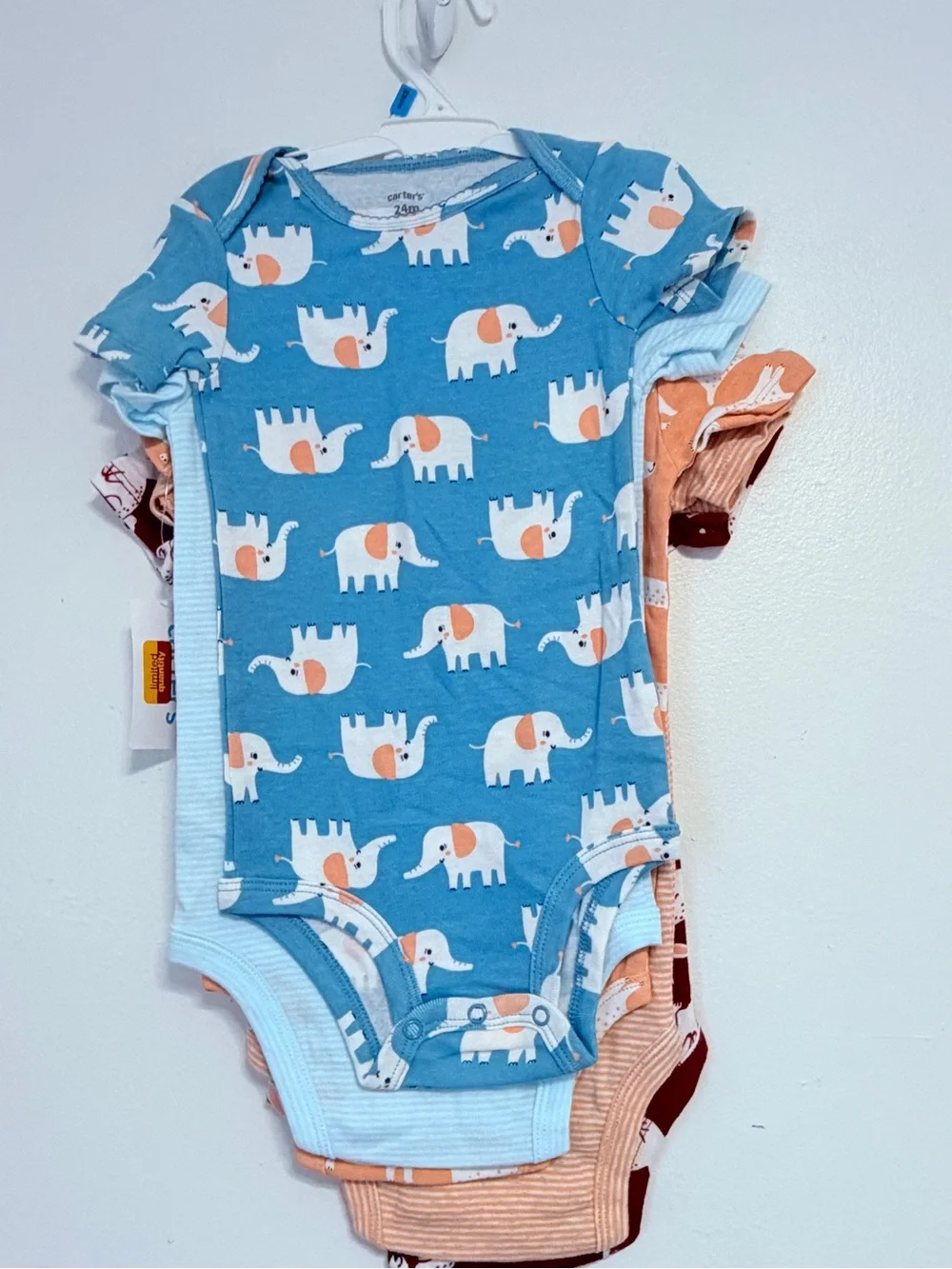 Carter's Baby Infant Animal Prints 5-Pack Bodysuits - Multi, 24 months NWT - Picture 6 of 9